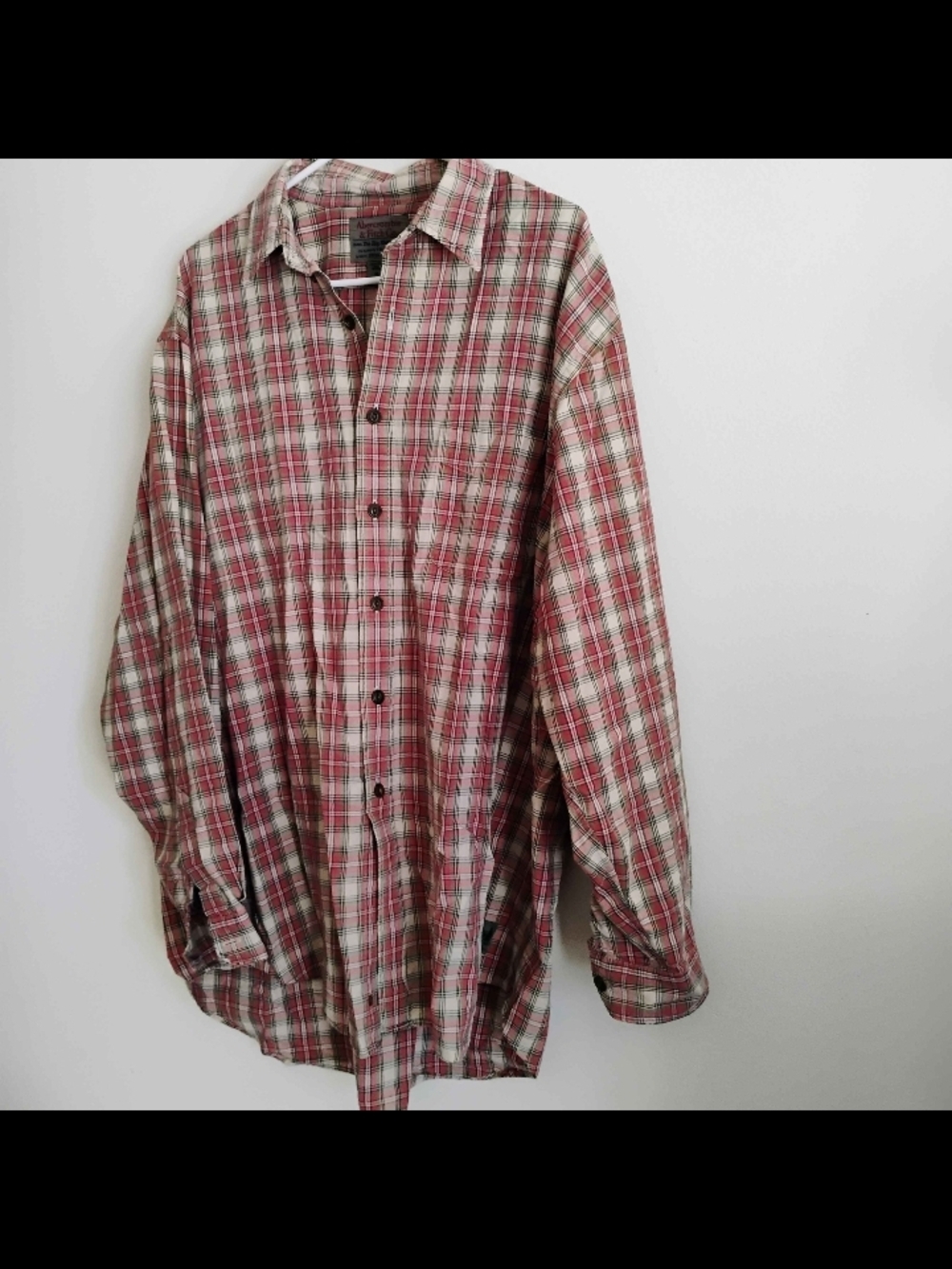 Abercrombie & Fitch XL Red/White Plaid Button-Down Shirt Vintage